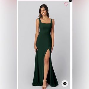 Forest Green Bridesmaid Dress